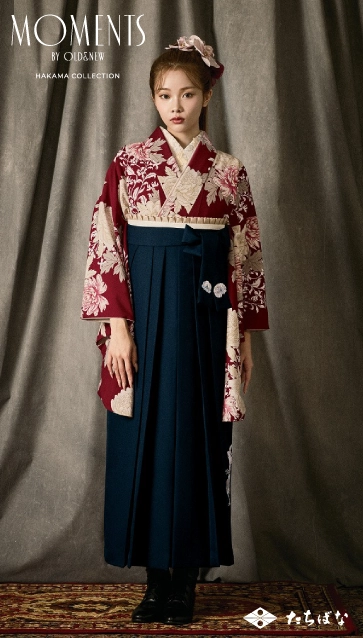 “MOMENTS”の卒業式袴レンタル｜卒業式の袴ご紹介　OMN-5