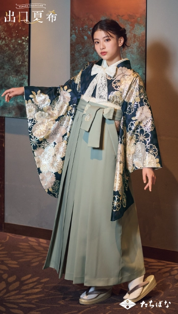 “出口夏希”の卒業式袴レンタル｜卒業式の袴ご紹介　DNN-01