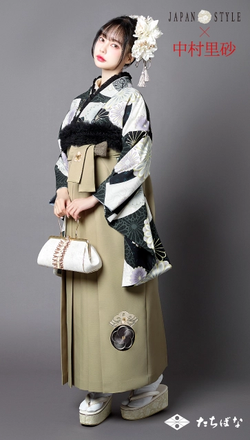 “JAPAN STYLE×中村里砂”の卒業式袴レンタル｜卒業式の袴ご紹介　JN-51
