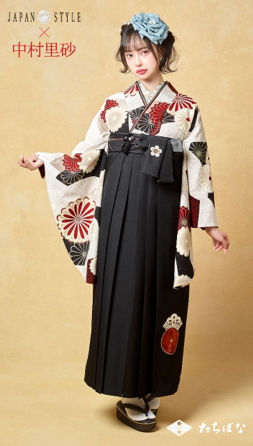 “JAPAN STYLE×中村里砂”の卒業式袴レンタル｜卒業式の袴ご紹介　JN-52