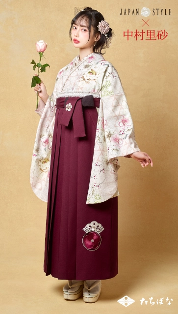 “JAPAN STYLE×中村里砂”の卒業式袴レンタル｜卒業式の袴ご紹介　JN-53