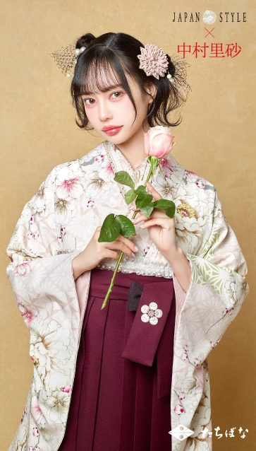 “JAPAN STYLE×中村里砂”の卒業式袴レンタル｜卒業式の袴ご紹介　JN-53