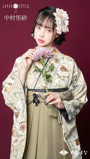 “JAPAN STYLE×中村里砂”の卒業式袴レンタル｜卒業式の袴ご紹介　JN-54