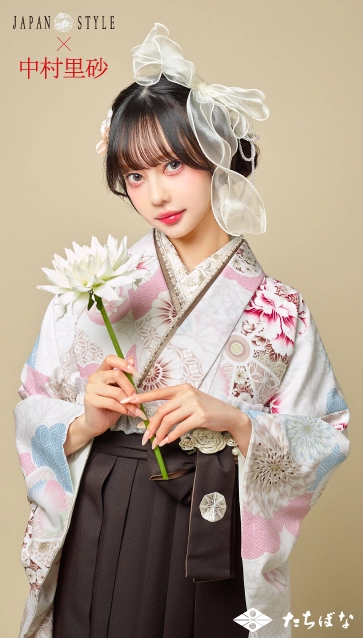 “JAPAN STYLE×中村里砂”の卒業式袴レンタル｜卒業式の袴ご紹介　JN-63