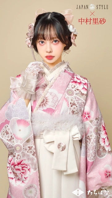 “JAPAN STYLE×中村里砂”の卒業式袴レンタル｜卒業式の袴ご紹介　JN-64