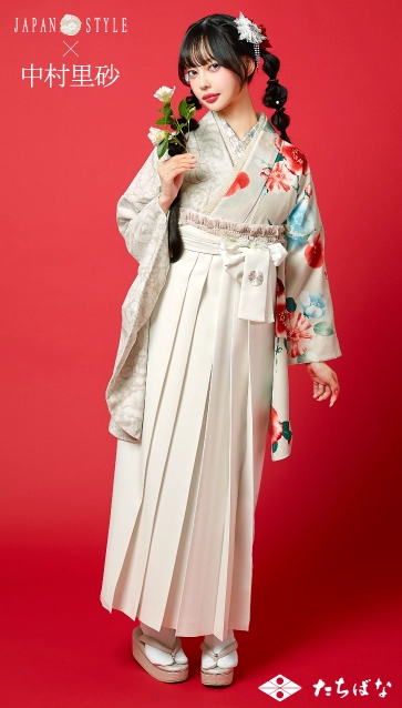“JAPAN STYLE×中村里砂”の卒業式袴レンタル｜卒業式の袴ご紹介　JN-66