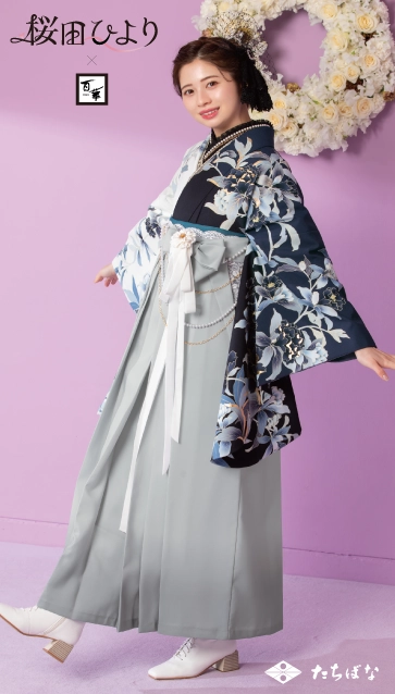 “桜田ひより × 百華”の卒業式袴レンタル｜卒業式の袴ご紹介　J-1