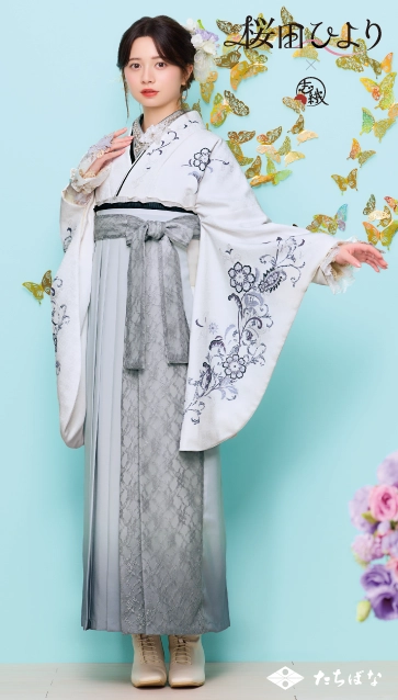 “桜田ひより × 志織”の卒業式袴レンタル｜卒業式の袴ご紹介　T-1
