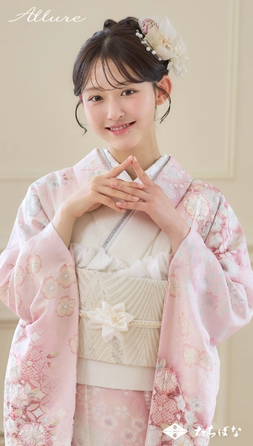 多田 梨音 ×Allure(アリュール)の振袖-ピンク|成人記念の新作振袖ご紹介 AL-302