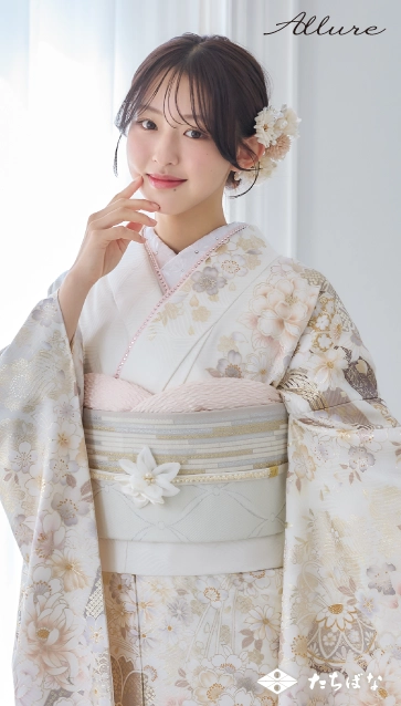 多田 梨音 ×Allure(アリュール)の振袖-白|成人記念の新作振袖ご紹介 AL-304