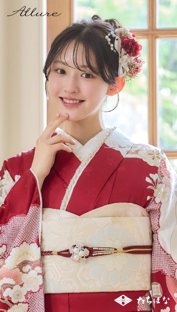多田 梨音 ×Allure(アリュール)の振袖-赤|成人記念の新作振袖ご紹介 AL-305