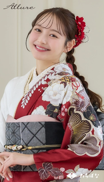 加藤 栞 ×Allure（アリュール）の振袖-赤|成人記念の新作振袖ご紹介　AL-312