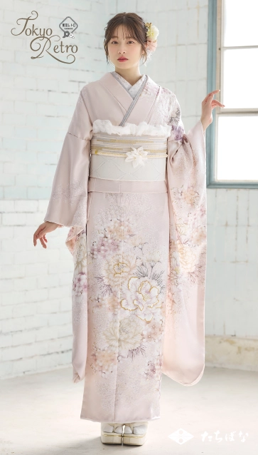 “葛西杏也菜ちゃん”着用の振袖-ピンク｜成人記念の新作振袖ご紹介　TR-714