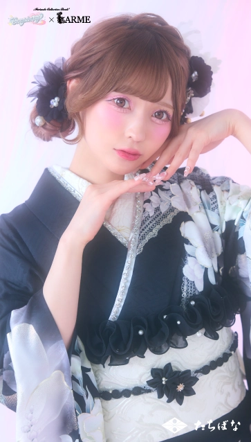 Onephony×LARME（ラルム）の振袖-黒|ハタチ記念の新作振袖ご紹介 OL-