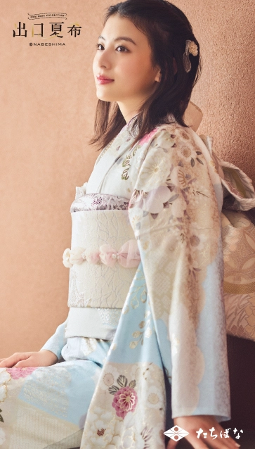 “出口夏希”ちゃんの振袖-水色|成人記念の新作振袖ご紹介 DN-204