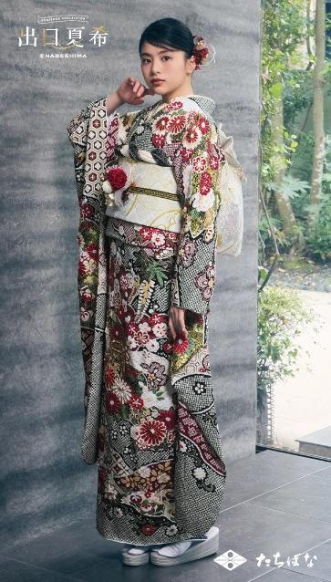“出口夏希”ちゃんの振袖-黒|成人記念の新作振袖ご紹介 DN-205