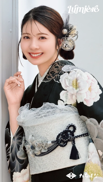 “星乃夢奈×Lumiere”の振袖-黒|成人記念の新作振袖ご紹介 LF-23