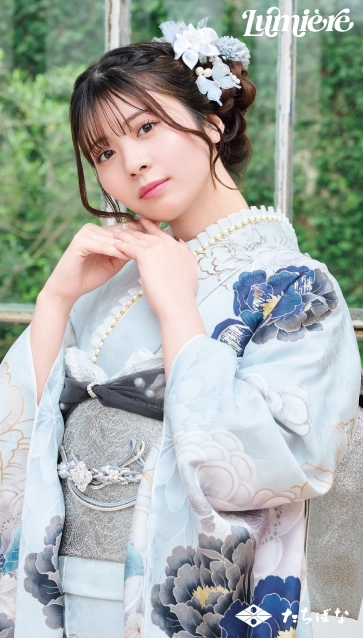 “星乃夢奈×Lumiere”の振袖-水色|成人記念の新作振袖ご紹介 LF-24