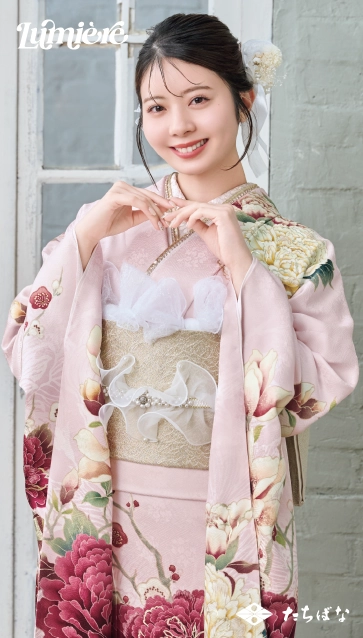 “星乃夢奈×Lumiere”の振袖-ピンク|成人記念の新作振袖ご紹介 LF-25