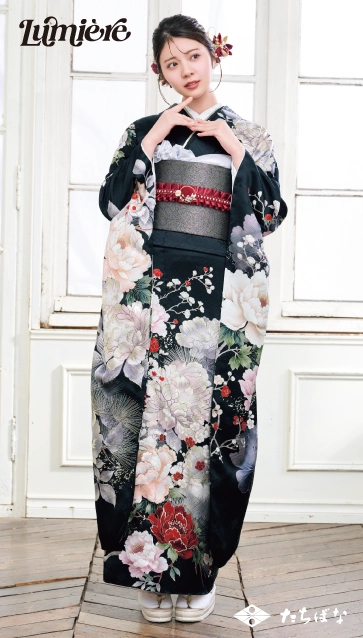 “星乃夢奈×Lumiere”の振袖-黒|成人記念の新作振袖ご紹介 LF-27