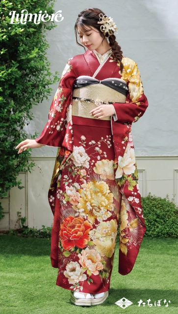“星乃夢奈×Lumiere”の振袖-赤|成人記念の新作振袖ご紹介 LF-28