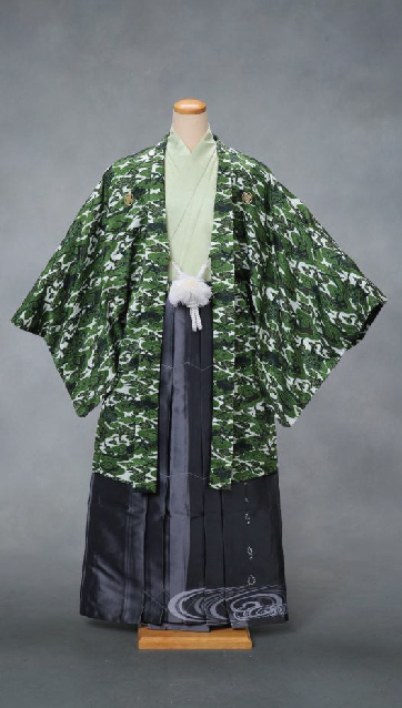 袴×緑｜紳士 男性袴