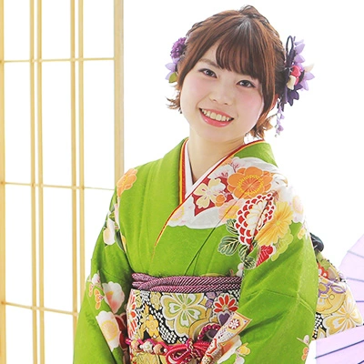 【成人式キャンペーンをご利用の素敵なお客様をご紹介】振袖 緑|たちばな公式