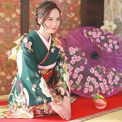【成人式キャンペーンをご利用の素敵なお客様をご紹介】振袖 緑|たちばな公式