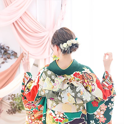 【成人式キャンペーンをご利用の素敵なお客様をご紹介】振袖 緑|たちばな公式