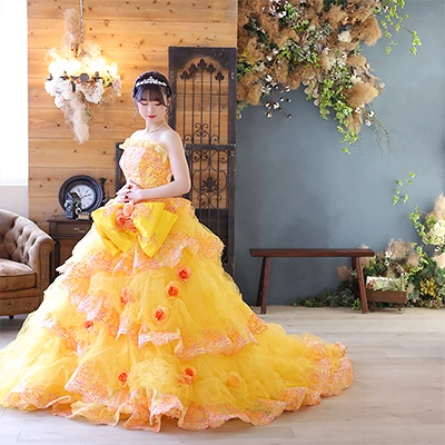 【成人式キャンペーンをご利用の素敵なお客様をご紹介】ドレス 黄|たちばな公式