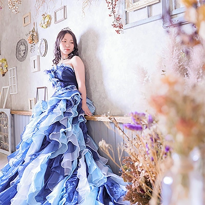 【成人式キャンペーンをご利用の素敵なお客様をご紹介】ドレス 青|たちばな公式