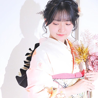 【成人式キャンペーンをご利用の素敵なお客様をご紹介】振袖 白 |たちばな公式