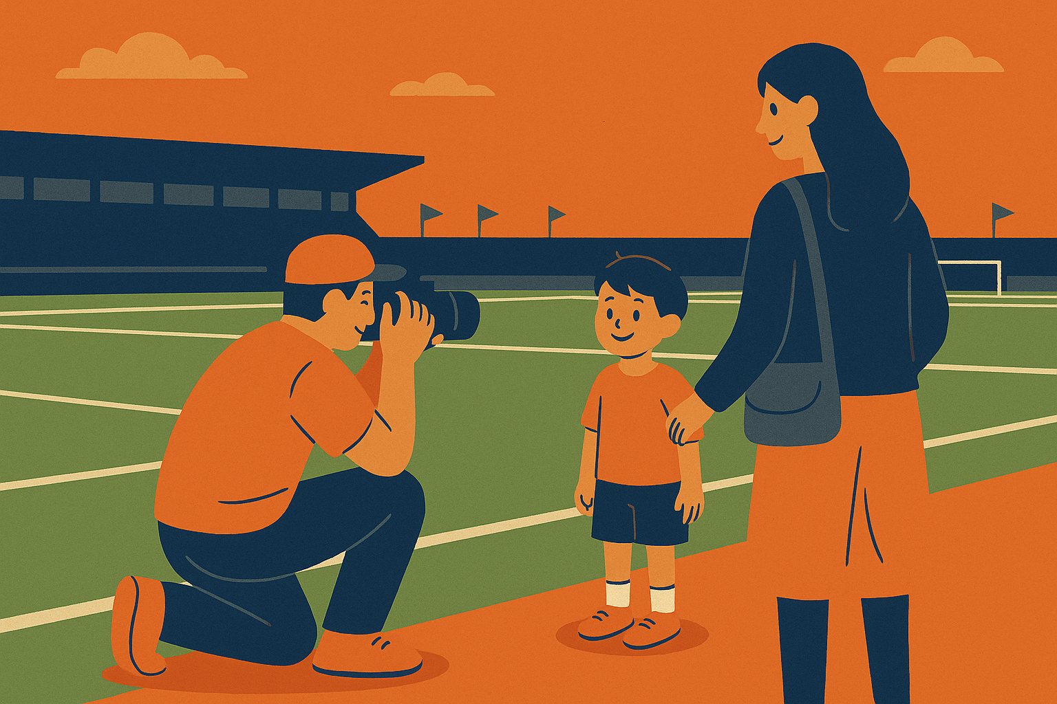 ピッチサイド撮影会イメージ